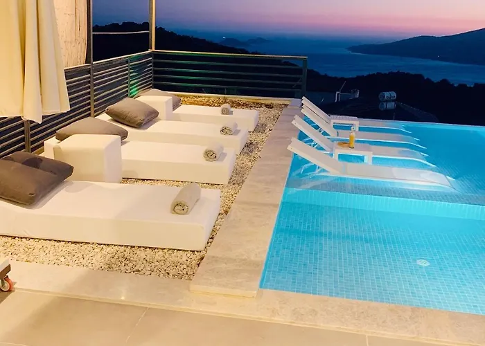 Вилла Luxury For 8 With 20m Large Infinity Pool In Kalkan Каш