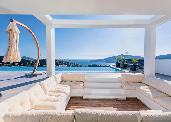 Luxury For 8 With 20m Large Infinity Pool In Kalkan Вилла