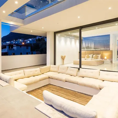 וילה Luxury For 8 With 20m Large Infinity Pool In Kalkan קס