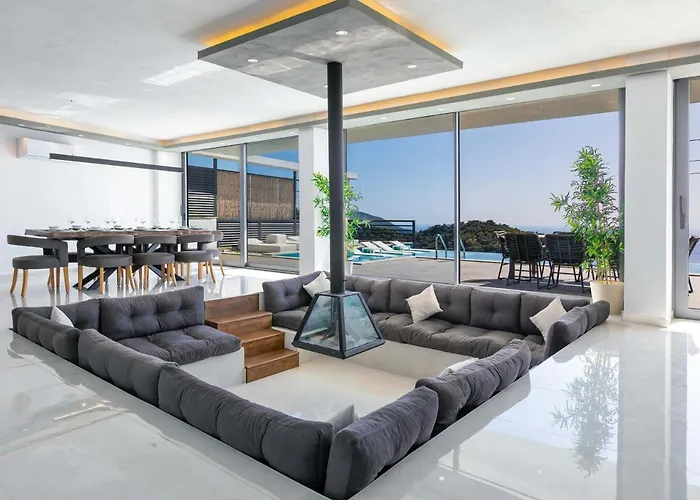 Luxury For 8 With 20m Large Infinity Pool In Kalkan Villa *