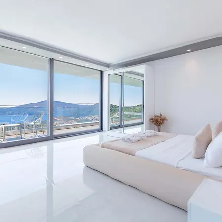 Luxury For 8 With 20m Large Infinity Pool In Kalkan 카스